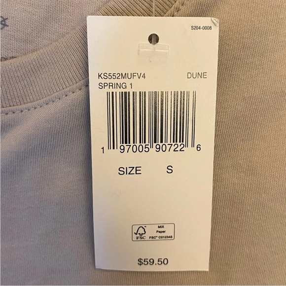 Michael Kors Men's Short Sleeves T-Shirt Dune Crew Neck Logo Size S - NWT $59 - Picture 8 of 10